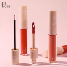 Pudaier 2020 New Double headed liquid lipsticks Waterproof Two In One Lip liner Plus Lip Filling  Lipsticks Wholesale OEM